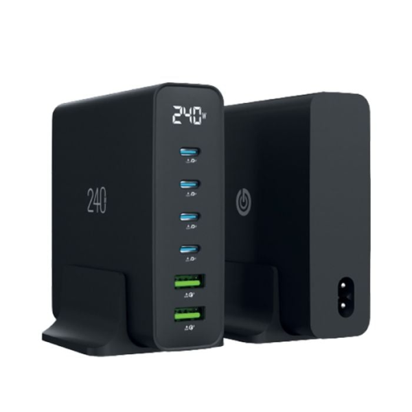 Goui GAN 240 Chargeur bureau 6 Ports Prise EU Power bank Goui, Ultra Pc Gamer Maroc