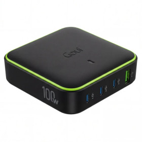 Goui GAN Chargeur de bureau 100W USB-C PD Rapide Chargeur Goui, Ultra Pc Gamer Maroc