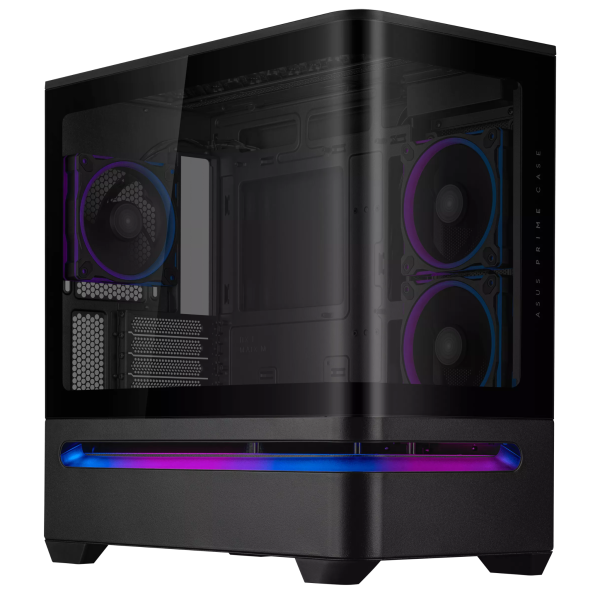ASUS PRIME AP202 TG ARGB BLACK Les Minis Boitiers ASUS, Ultra Pc Gamer Maroc