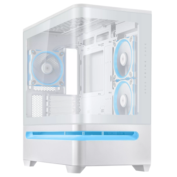 ASUS PRIME AP202 TG ARGB WHITE Les Minis Boitiers ASUS, Ultra Pc Gamer Maroc