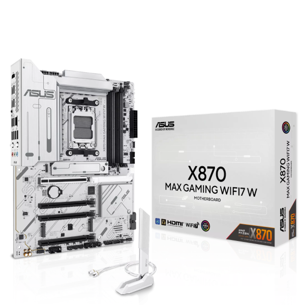 ASUS X870 MAX GAMING WIFI7 WHITE Socket AM5 ASUS, Ultra Pc Gamer Maroc