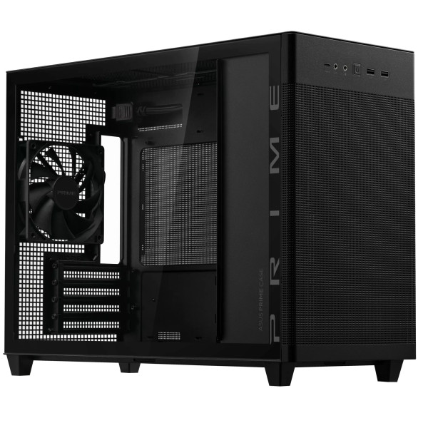 ASUS Prime AP201 TG Black Les Minis Boitiers ASUS, Ultra Pc Gamer Maroc