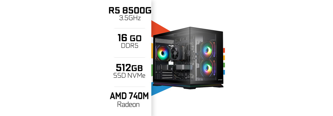 Amd Radeon 740m Graphics PC Gamer UltraPC Ryzen 5 8500G/512GB SSD/16GB/Radeon 740M AMD Ryzen...