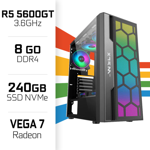 PC Gamer UltraPC Ryzen 5600GT/240GB SSD/8GB/Radeon Vega7 AMD Ryzen 5 UltraPC, Ultra Pc Gamer Maroc