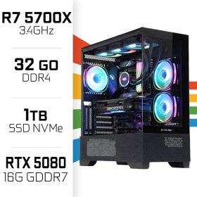 PC Gamer UltraPC Ryzen 7 5700X/1TB SSD/32GB/RTX5080 AMD Ryzen 7 UltraPC, Ultra Pc Gamer Maroc