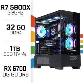 PC Gamer UltraPC Ryzen 7 5800X/32GB/1TB SSD/RX6700 10GB AMD Ryzen 7 UltraPC, Ultra Pc Gamer Maroc