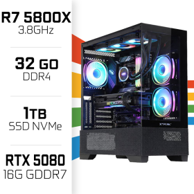 PC Gamer UltraPC Ryzen 7 5800X/1TB SSD/32GB/RTX5080 AMD Ryzen 7 UltraPC, Ultra Pc Gamer Maroc