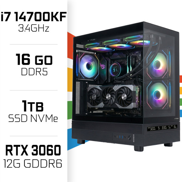 PC Gamer UltraPC Intel Core i7 14700KF/1TB SSD/16GB DDR5/RTX3060 12GB Intel Core i7 UltraPC, Ultra Pc Gamer Maroc