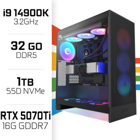 PC Gamer i9 14900K/1TB SSD/32GB DDR5/RTX5070 Ti Intel Core i9 UltraPC, Ultra Pc Gamer Maroc