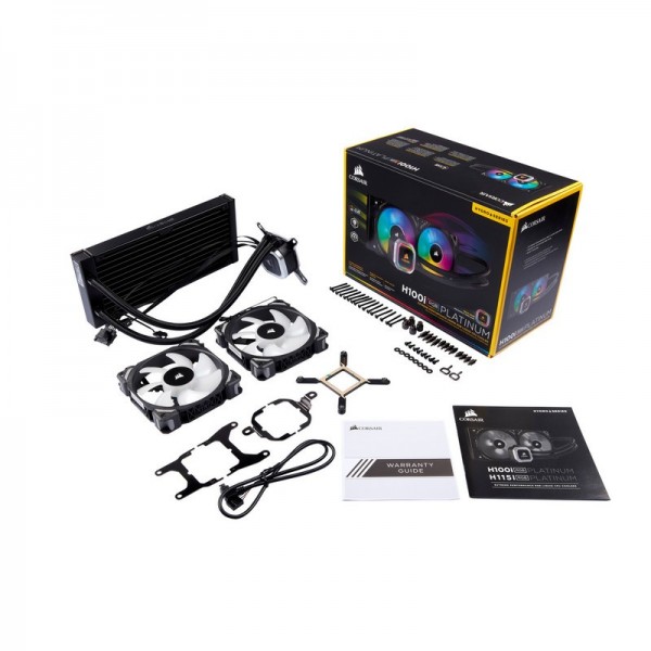 Corsair Hydro Series H100i RGB PLATINUM Refroidissement Corsair, Ultra Pc Gamer Maroc