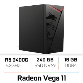 PC PRO UltraPC Ryzen 5 3400G/16GB/240GB SSD/Radeon Vega 11 PC Pro UltraPC, Ultra Pc Gamer Maroc