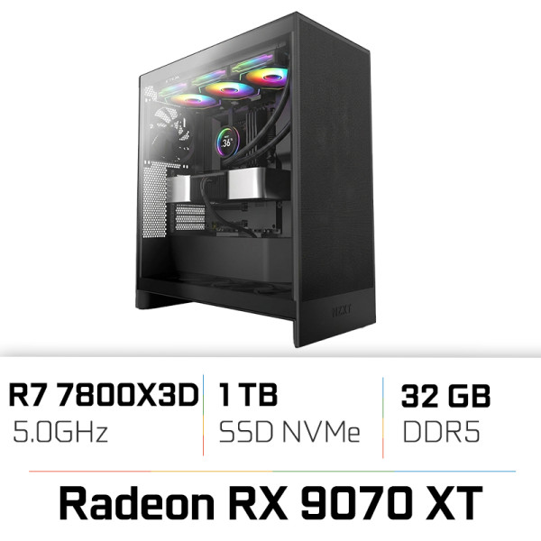 PC PRO UltraPC Ryzen 7 7800X3D/32GB/1TB SSD/RX9070XT 16G PC Pro UltraPC, Ultra Pc Gamer Maroc
