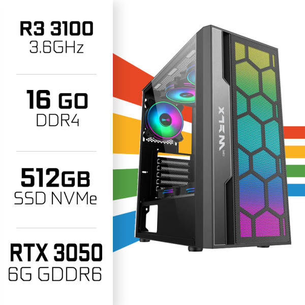 PC Gamer UltraPC Ryzen 3 3100 /16GB/512GB SSD/RTX3050 6G AMD Ryzen 3 UltraPC, Ultra Pc Gamer Maroc