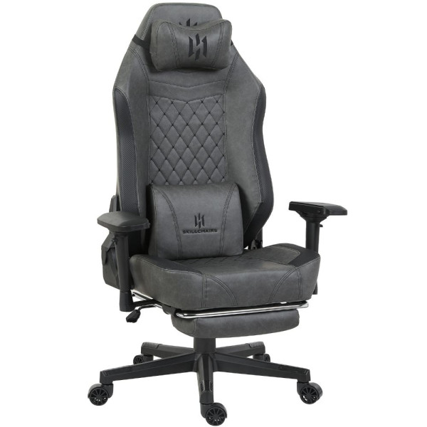 SKILLCHAIRS Emperor (Gray) Chaise gamer SKILLCHAIRS, Ultra Pc Gamer Maroc