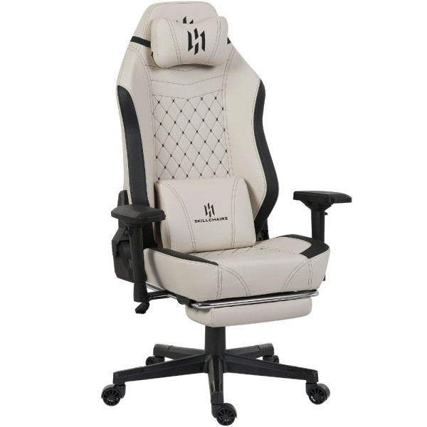 SKILLCHAIRS Emperor (Beige) Chaise gamer SKILLCHAIRS, Ultra Pc Gamer Maroc