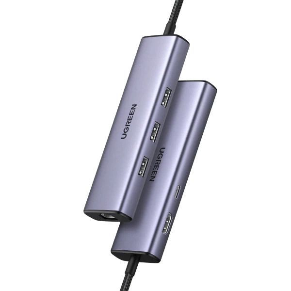 Ugreen Hub USB-C 6 en 1 Connectique Réseau UGREEN, Ultra Pc Gamer Maroc