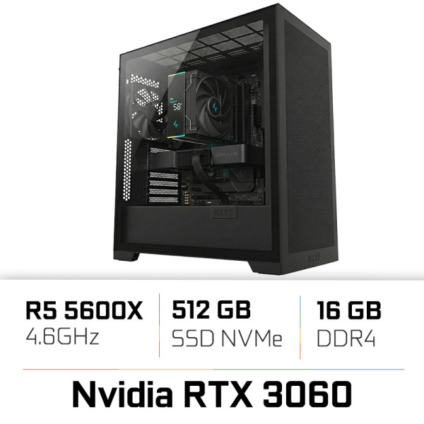 PC PRO UltraPC Ryzen 5 5600X/16GB/512GB SSD/RTX3060 12GB PC Pro UltraPC, Ultra Pc Gamer Maroc