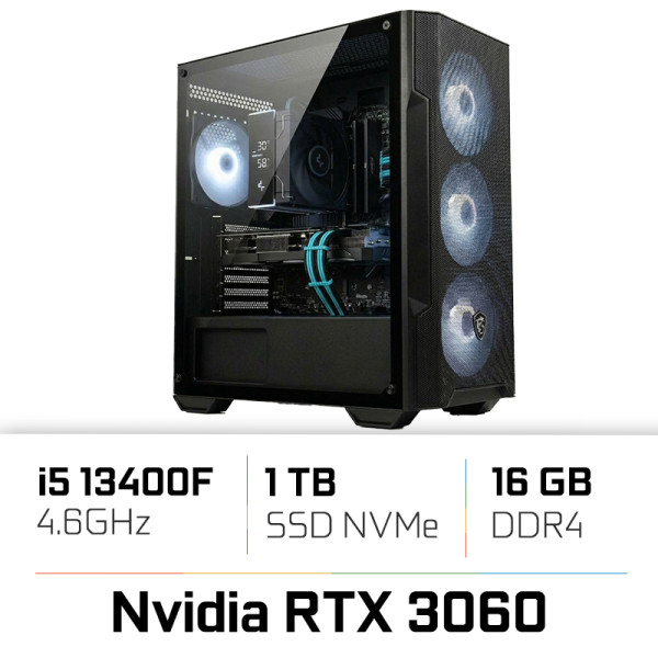 PC PRO UltraPC i5 13400F/16GB/1TB SSD/RTX3060 12G PC Pro UltraPC, Ultra Pc Gamer Maroc