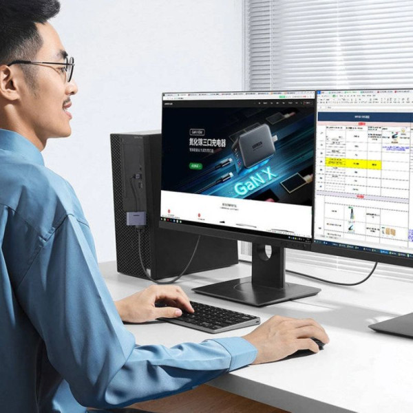 Ugreen Convertisseur USB-A 3.0 Mâle vers HDMI / VGA Connectique PC UGREEN, Ultra Pc Gamer Maroc