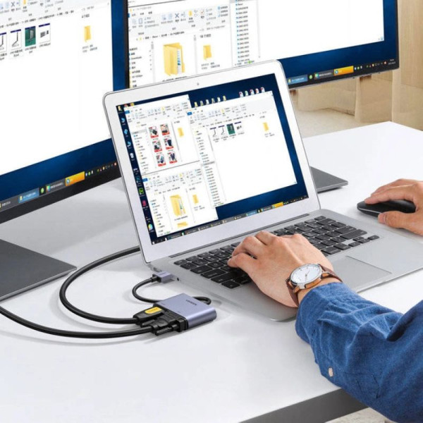 Ugreen Convertisseur USB-A 3.0 Mâle vers HDMI / VGA Connectique PC UGREEN, Ultra Pc Gamer Maroc