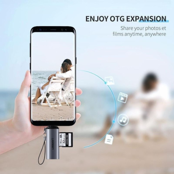 Ugreen Lecteur carte mémoire USB-C 3.1 TF/SD Connectique PC UGREEN, Ultra Pc Gamer Maroc