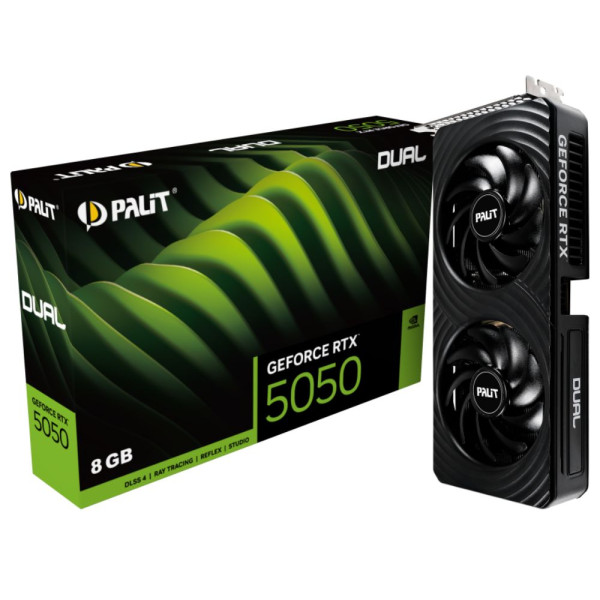 Palit Dual GeForce RTX 5050 8GB GDDR6 NVIDIA Palit, Ultra Pc Gamer Maroc