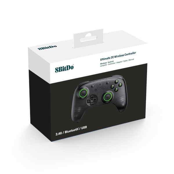 8BitDo Ultimate 2C Wireless - Transparent Black Périphériques de jeu 8BitDo, Ultra Pc Gamer Maroc