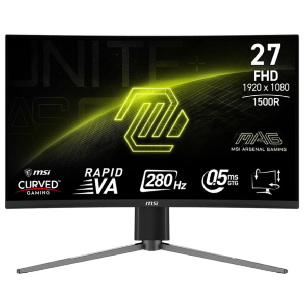 MSI MAG 276CPXF 27" 0.5ms 280 Hz Curved Moniteurs Gamer MSI, Ultra Pc Gamer Maroc