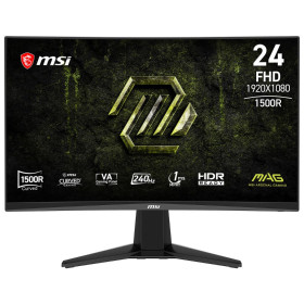 MSI MAG 245C X24 23.6" 1ms 240Hz Curved Moniteurs Gamer MSI, Ultra Pc Gamer Maroc