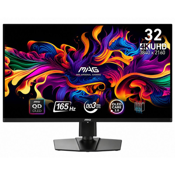 MSI MAG 321UP QD-OLED 31.5" 0.03ms 165 Hz 4k Moniteurs Gamer MSI, Ultra Pc Gamer Maroc