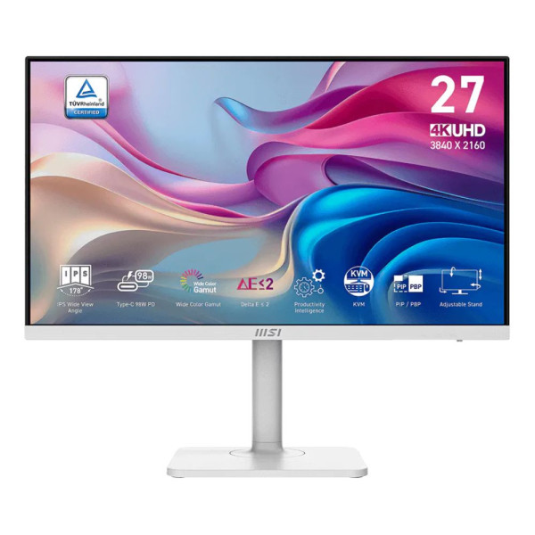 MSI Modern MD272UPHW 27" 60 Hz IPS 4K Moniteurs PRO MSI, Ultra Pc Gamer Maroc