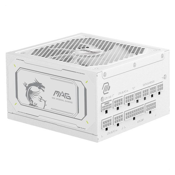 MSI MAG A1000GL PCIE5 80PLUS Gold 1000W Blanc Plus de 900 W MSI, Ultra Pc Gamer Maroc