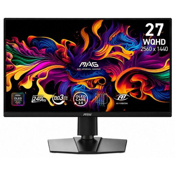 MSI MAG 272QP QD-OLED X24 26.5" 0.03ms 240 Hz 2k Moniteurs Gamer MSI, Ultra Pc Gamer Maroc