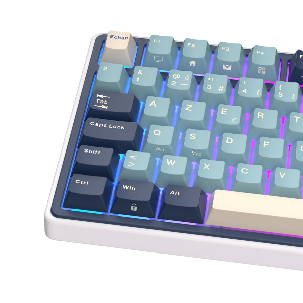 Royal Kludge R75 Forest Blue - K Silver Switch (FR Azerty) Claviers Royal Kludge, Ultra Pc Gamer Maroc