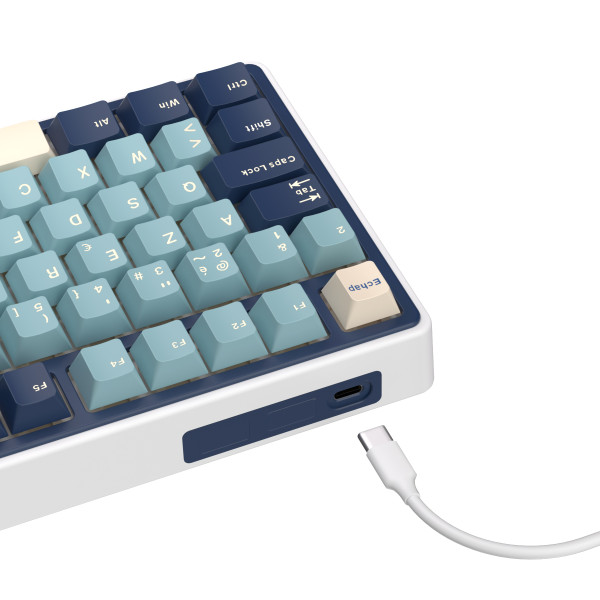 Royal Kludge R75 Forest Blue - K Silver Switch (FR Azerty) Claviers Royal Kludge, Ultra Pc Gamer Maroc