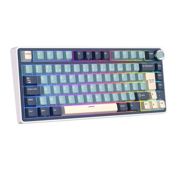 Royal Kludge R75 Forest Blue - K Silver Switch (FR Azerty) Claviers Royal Kludge, Ultra Pc Gamer Maroc