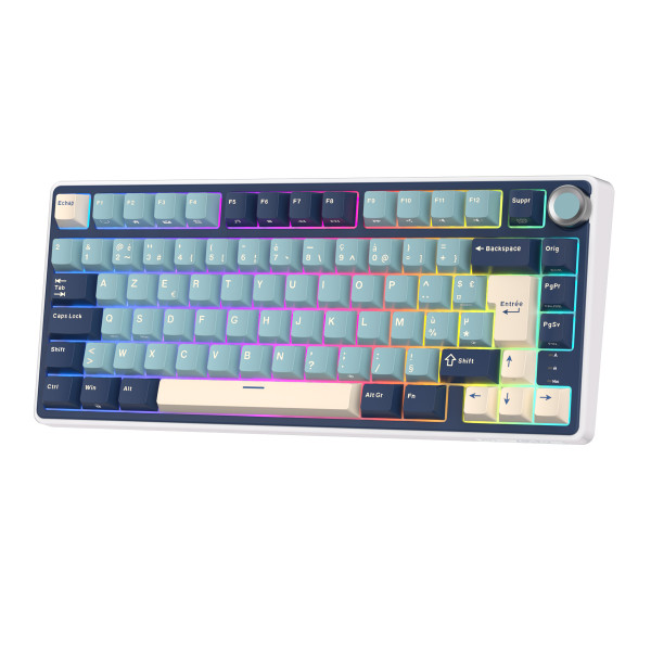 Royal Kludge R75 Forest Blue - K Silver Switch (FR Azerty) Claviers Royal Kludge, Ultra Pc Gamer Maroc