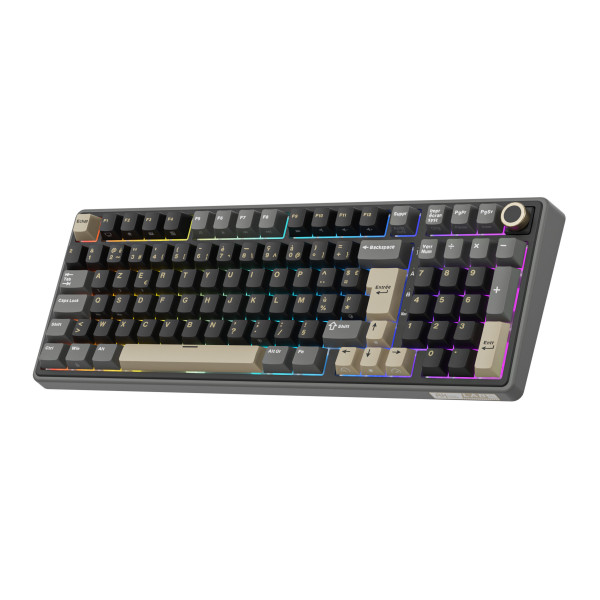 Royal Kludge RK R98Pro Phantom - Cream Switch (FR Azerty) Claviers Royal Kludge, Ultra Pc Gamer Maroc