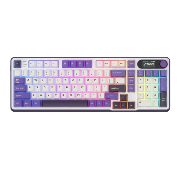 Royal Kludge RK-S98 Blackberry Mousse - Beige Switch (US Qwerty) Claviers Royal Kludge, Ultra Pc Gamer Maroc