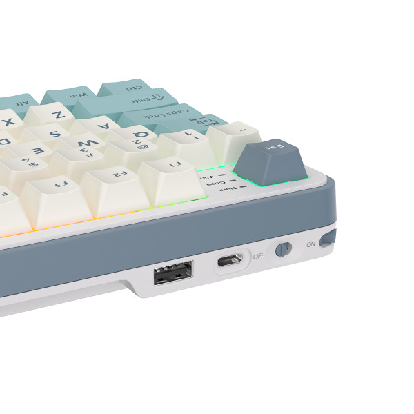 Royal Kludge RK-S98 Light Cloud - Beige Switch (US Qwerty) Claviers Royal Kludge, Ultra Pc Gamer Maroc