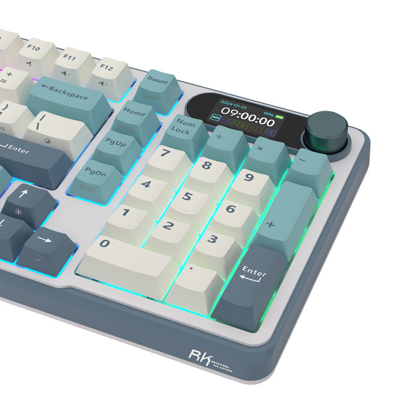 Royal Kludge RK-S98 Light Cloud - Beige Switch (US Qwerty) Claviers Royal Kludge, Ultra Pc Gamer Maroc