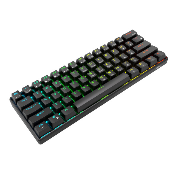 Royal Kludge RK61 Black - Red Switch (US Qwerty) Claviers Royal Kludge, Ultra Pc Gamer Maroc