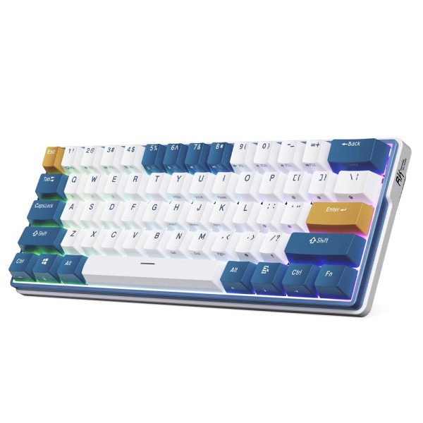 Royal Kludge RK61Plus Klein Blue - Brown Switch (US Qwerty) Claviers Royal Kludge, Ultra Pc Gamer Maroc