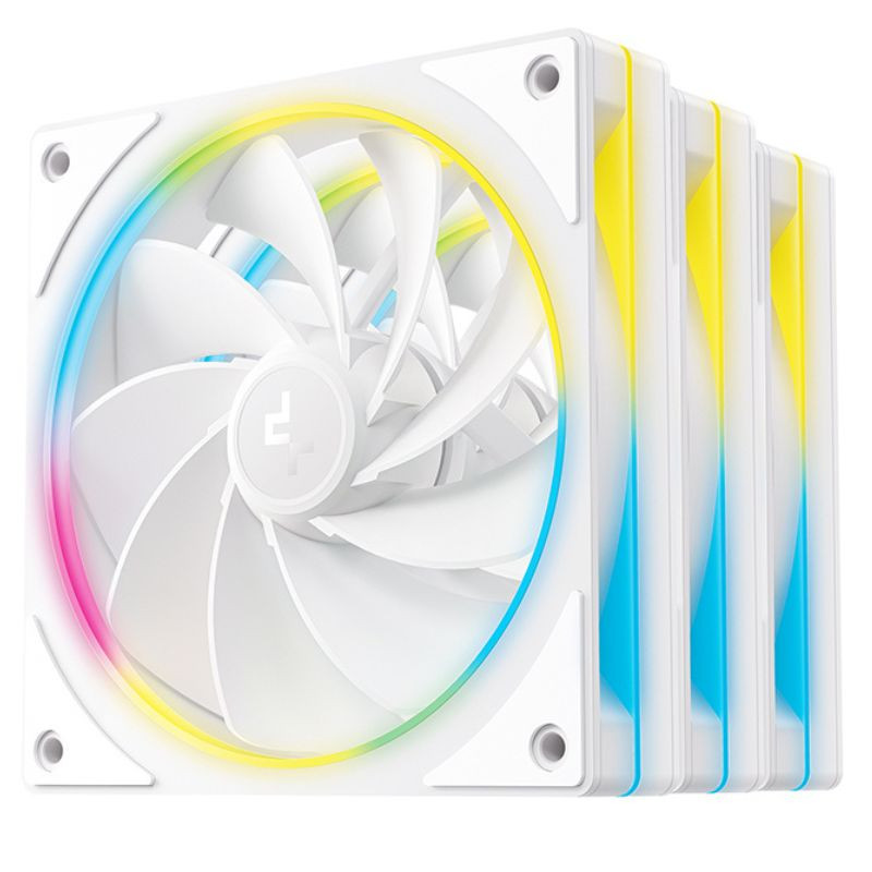 DEEPCOOL Fl12R Se 120 mm Case Fan (White, 3-Pack)