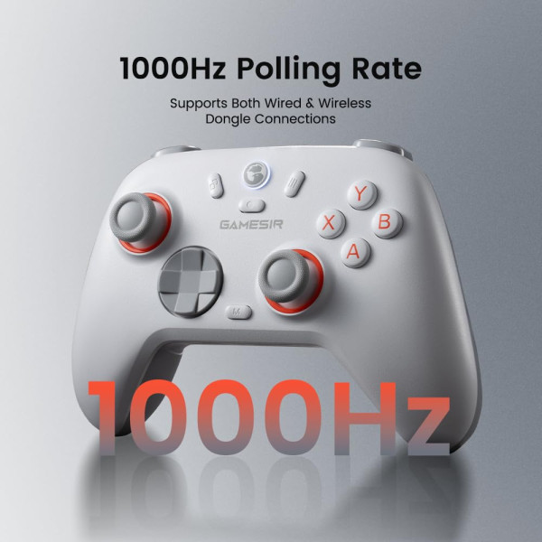 GameSir Nova 2 Lite 2.4G Wireless Controller (White) Périphériques de jeu GameSir, Ultra Pc Gamer Maroc