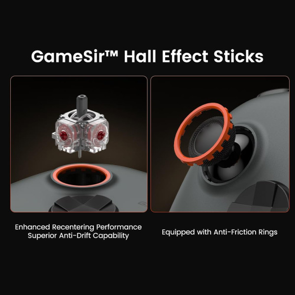 GameSir Nova 2 Lite 2.4G Wireless Controller (Gray) Périphériques de jeu GameSir, Ultra Pc Gamer Maroc