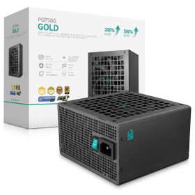 DeepCool PQ750G 80PLUS GOLD 750W Black Entre 700 W et 799 W GamerStorm by DeepCool, Ultra Pc Gamer Maroc