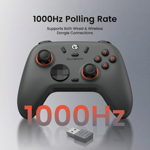 GameSir Nova 2 Lite 2.4G Wireless Controller (Gray) Périphériques de jeu GameSir, Ultra Pc Gamer Maroc
