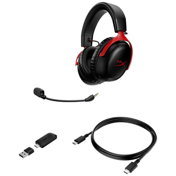 HyperX Cloud III Wireless Red Casques HyperX, Ultra Pc Gamer Maroc