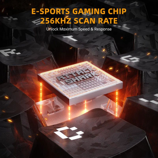 ATTACK SHARK R68 HE Rapid Trigger Keyboard Magnetic Switch (Ink Shade) Claviers ATTACK SHARK, Ultra Pc Gamer Maroc